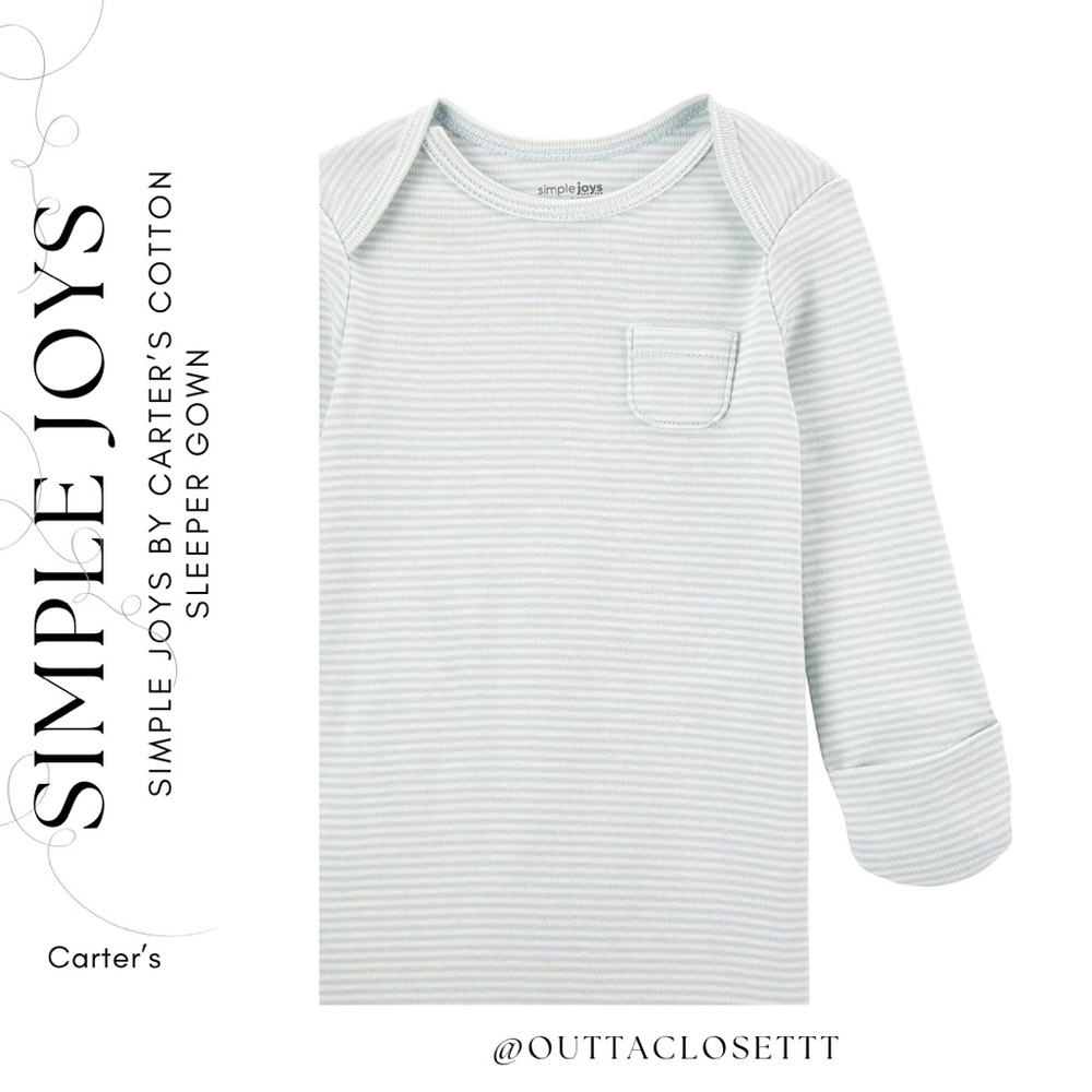 Simple joys by carters baby cotton sleeper gown